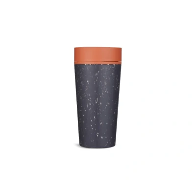 Afbeelding van Circular&amp;Co. Koffiebeker Circular Cup Zwart/Oranje 340 ml