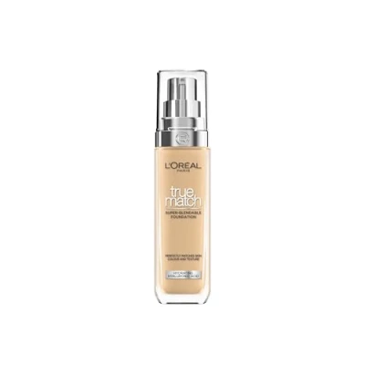 Image de L’Oréal Paris Fond de teint True Match 3.5D/W à couvrance naturelle avec acide hyaluronique et SPF 16 30 ml Vegan