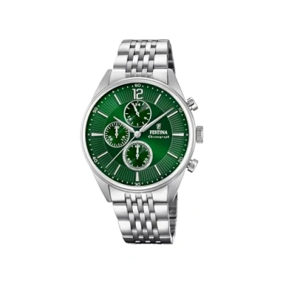 Afbeelding van FESTINA Relojes Timeless Chronograph F20285/8 Caballero, klassiek, Zilverkleurig, Klassiek