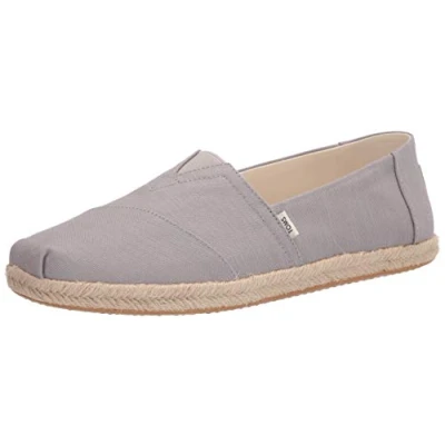 Afbeelding van TOMS Alpargata touw voor heren, mocassin zool, espadrille, Lichtgrijs