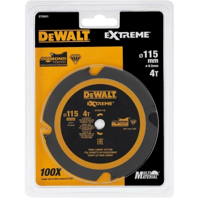 Afbeelding van DEWALT DT20421 QZ cirkelzaagblad PCD laminaat/vezelcement 115x10x4t