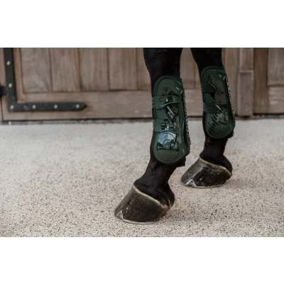 Afbeelding van Kentucky Horsewear Peesbeschermers bamboo elastiek donker groen XS