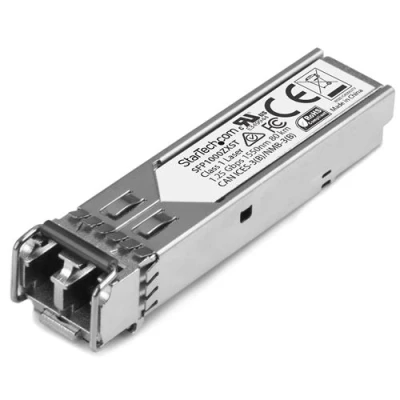 Image de StarTech.com SFP fibre 1000Base ZX Module optique Gigabit Conforme aux normes MSA Monomode LC 1550 nm 80 km transmetteur (mini GBIC) GigE mode unique jusqu&#039;à