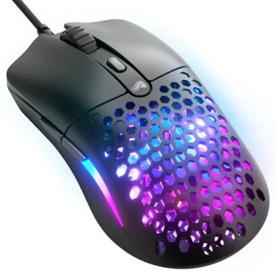 Afbeelding van Glorious Model O Eternal Souris RGB ultralégère Filaire Poids Plume 55 g Éclairage Changeable 6 Boutons programmables Design symétrique Capteur Optique 12K DPI PC/Mac Noir