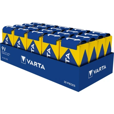 Afbeelding van Varta 9V E Block 4922 High Energy 20er Box in folie