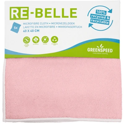 Afbeelding van Microvezeldoek Greenspeed Re belle 40x40cm roze