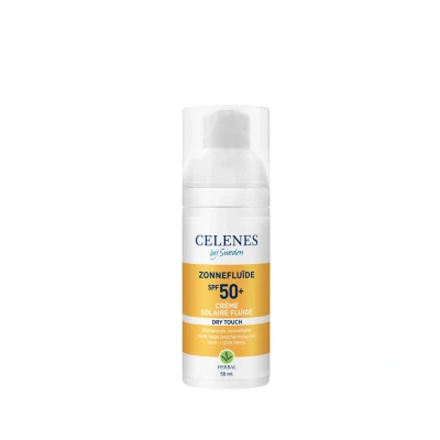 Afbeelding van 3x Celenes Herbal Dry Touch Zonnefluïde SPF 50+ Alle Huidtypes 50 ml