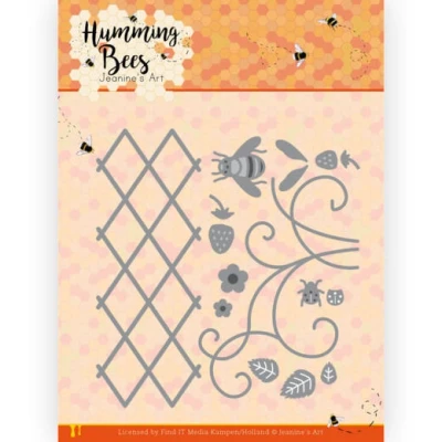 Afbeelding van Dies Jeanine&#039;s Art Humming Bees Strawberry Trellis
