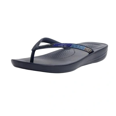 Afbeelding van Fitflop Sparkle Classic Iqpillow Ombre Flipflop voor dames, Middernacht Navy Marineblau, 36 EU