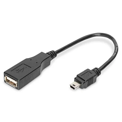 Afbeelding van Digitus USB 2.0 Adapter [1x Mini B stekker 1x bus A] AK 300310 002 S