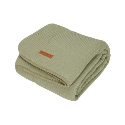 Afbeelding van Little Dutch Deken Wieg Pure&amp;Soft Pure Olive