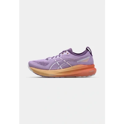 Afbeelding van Asics Gelkayano 31 Hardloopschoenen voor op de weg, Dames, Maat: 37, Lilac/orange Textiel/ synthetisch