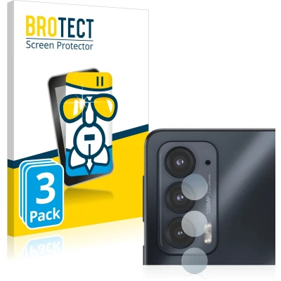 Afbeelding van BROTECT Screenprotector voor Motorola Edge 20 (ALLEEN Camera Lens) Folie Beschermfolie Beschermglas transparant (3 Stuks)