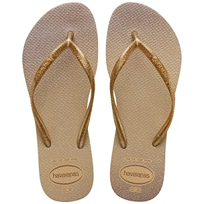 Afbeelding van Havaianas Slim Glitter Palette, uniseks, Goud