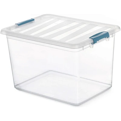 Afbeelding van Multi functionele Kist Domopak Living Katla Met handvatten Transparant 20 L Polypropyleen (39 x 2...