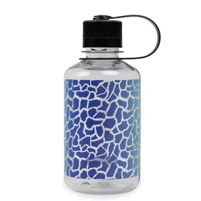Afbeelding van Nalgene Narrow Mouth Bottle drinkfles 500ml BPA free SUSTAIN Clear Rainbow Giraffe