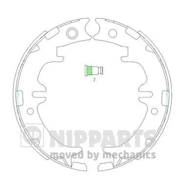 Afbeelding van Nipparts Remschoen set N3502083
