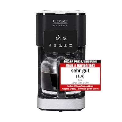 Image de Cafetière Caso 1846 Arrêt Automatique 1.5L 900W Verre Acier Inoxydable Noir