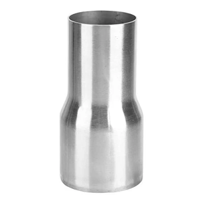 Afbeelding van Qiilu uitlaat reducer huls uitlaatpijp connector, roestvrij staal connector universele gemodificeerd onderdeel (51 63 mm)