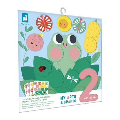 Afbeelding van Janod ARond De Vijver Creatieve Kras Set 2 jaar