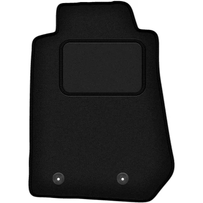 Afbeelding van Wielganizator Fluweel geleidende vloermat voor Isuzu D MAX II (2011 ) Pickup bestuurderszijde, zwart fluwelen vloermat, 1 stuk, perfecte pasvorm