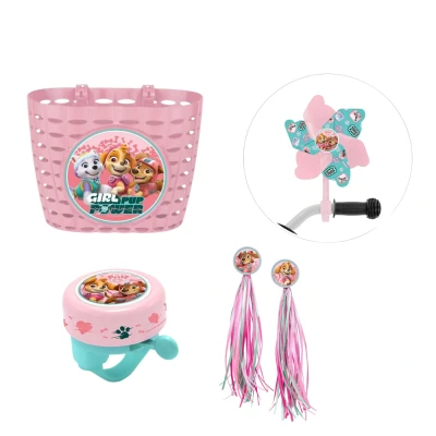 Afbeelding van Paw Patrol Fiets accessoires ; Mand, Bel, Franjes en Molen 8721122786482