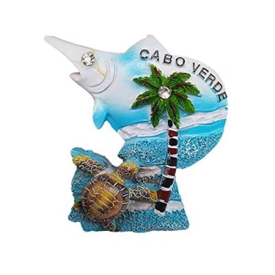Afbeelding van 3D koelkastmagneet Cap Vert cadeau souvenir koelkast decoratie magnetische sticker verzameling