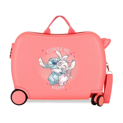 Afbeelding van Joumma Disney Stitch, Cuddle Me cabinekoffer, Roze, 33 x 50 20 cm, stijf, 2 kg, cijfersluiting, ABS, l, handbagage, Talla única, kinderkoffer, Koffer voor kinderen