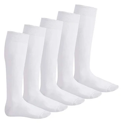 Afbeelding van Footstar Everyday 5 paar klassieke katoenen sokken voor dames en heren, Wit