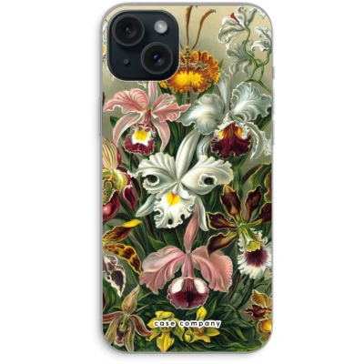 Afbeelding van Case Company® hoesje geschikt voor iPhone 15 Plus Haeckel Orchidae Soft Cover Telefoonhoesje Bescherming aan alle Kanten en Schermrand