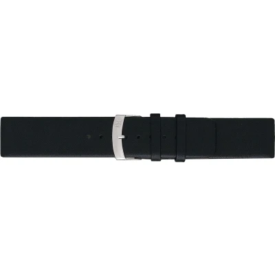 Afbeelding van Morellato PMX019LARGE IG horlogebandje Leer Zwart 24 mm