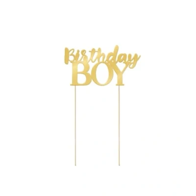 Afbeelding van Cake Topper Birthday Boy 22x11,5cm per stuk