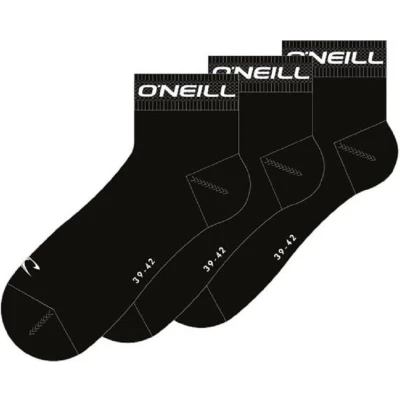 Afbeelding van O&#039;NEILL Socken 3ER PACK Quarter Sokken, Maat: 43 46, Schwarz