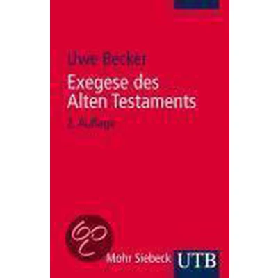 Afbeelding van Exegese des Alten Testaments