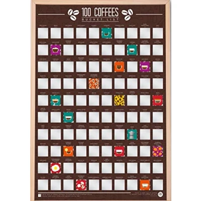 Afbeelding van Gift Republic Scratch Poster 100 Koffie