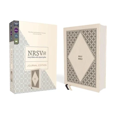 Afbeelding van NRSVue, Holy Bible with Apocrypha, Journal Edition, Cloth over Board, Cream, Comfort Print
