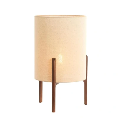 Afbeelding van Light &amp; Living Tafellamp Litto Donkerbruin Ø35cm