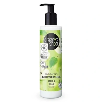 Afbeelding van 3x Organic Shop Douchegel Apple and Pear 280 ml