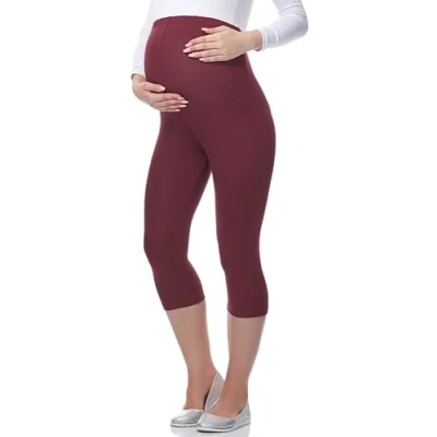 Afbeelding van Be Mammy Leggings 3/4 Zwangerschap Sport 03, Winerot