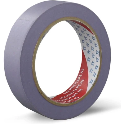 Afbeelding van TechnoTape Maskingtape Washi Lowtack Paars 25 mm (x 50 meter) Techno Tape