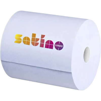 Afbeelding van Poetsrol Satino CR1 36,5cmx350mtr 2lgs blauw 305310