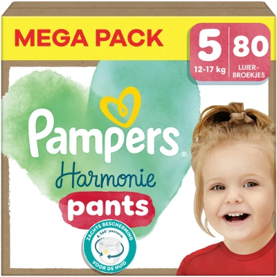Afbeelding van Pampers Harmonie Pants Maat 5 Mega Pack 80 stuks 12/17 KG