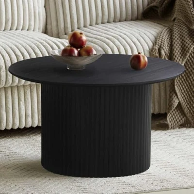 Afbeelding van Milton &amp; Oldbrook Salontafel Ø 80 cm Tornio Zwart