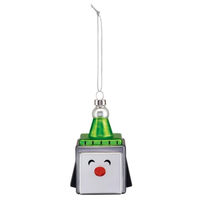 Afbeelding van Alessi kerstbal Palle Quadrate Cubic Penguin Multi color / 5 x 9 6,3 cm Glas