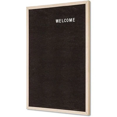 Afbeelding van Letterbord Zwart 40 X 60 cm met Houten Lijst Syna LEB40X60