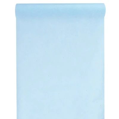 Afbeelding van Santex Tafelloper op rol lichtblauw 30 cm x 10 m non woven polyester