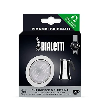 Image de Kit 1 joint et filtre venus 4 tasses Bialetti Gris Caoutchouc