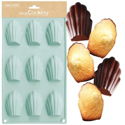 Afbeelding van Scrapcooking Siliconen Vorm Madeleines 9 holtes