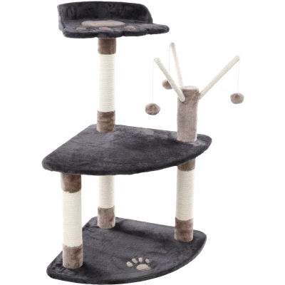 Afbeelding van Flamingo Kira Krabpaal Katten Grijs 70x58x91cm 1st 136244