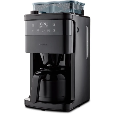 Afbeelding van Medion Koffiezetapparaat met molen MD 19911 8 maalstanden waterreservoir van 1 liter thermoskan timerfunctie 800 1000 watt